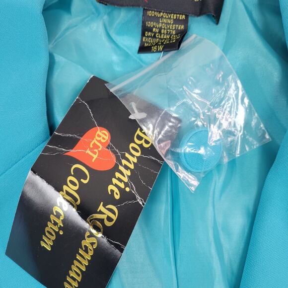 Bonnie Roseman collection 16 w blue long sleeve blazer - Picture 5 of 5